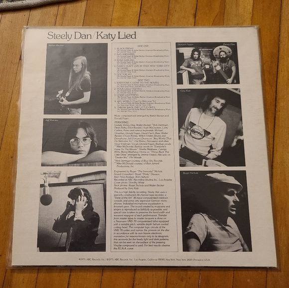Steely Dan Katy Lied vintage record album. Black LP VGUC - Picture 7 of 16